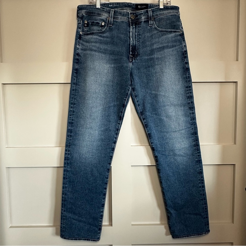 AG Adriano Goldschmied Tellis Modern Slim Jeans Dark Wash Denim Men’s 34x34